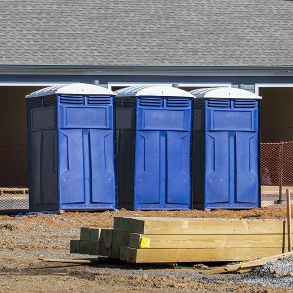 are there any restrictions on what items can be disposed of in the portable restrooms in Stannards NY